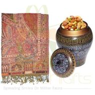 Dry Fruit Pot With Shawl